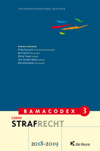Strafwetboek (uit de BAMA-codexen die Keure 2018-2019)